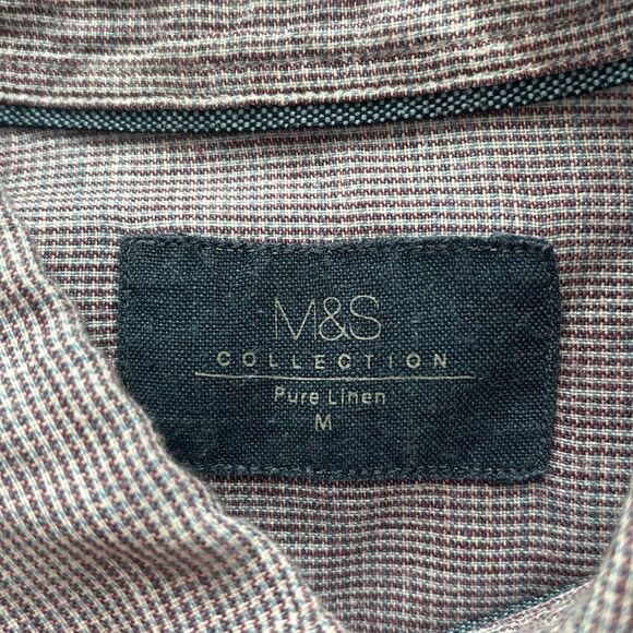 M&S Collection Pure Linen Button Down - Picture 2 of 4